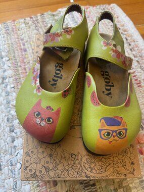 Goby Lime Cat Clogs EU36 (5.5 US)